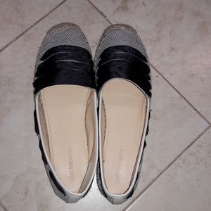 Size 11 off white and black espadrilles